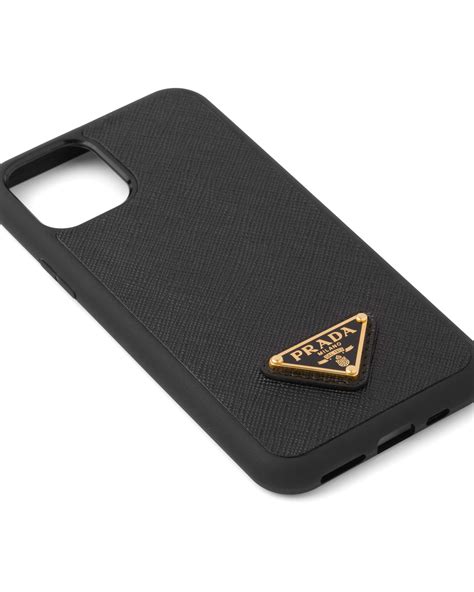 prada iphone 11 pro|Black Saffiano Leather iPhone 11 Pro Max Cover .